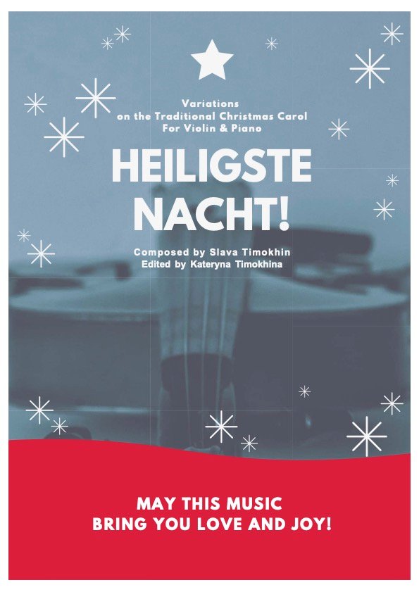 Heiligste Nacht - Version für Violine und Piano